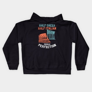 Half Greek Half Italian Kids Hoodie